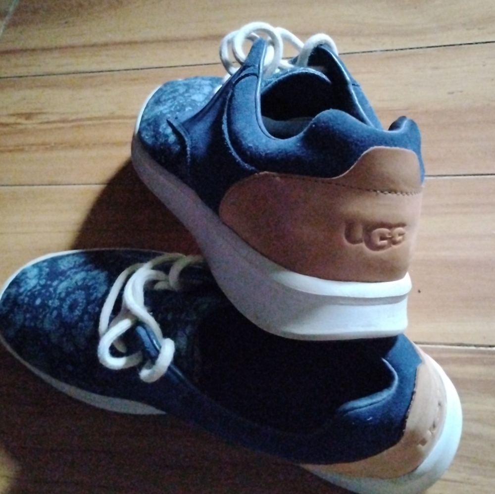 UGG Blue and Tan Sneakers